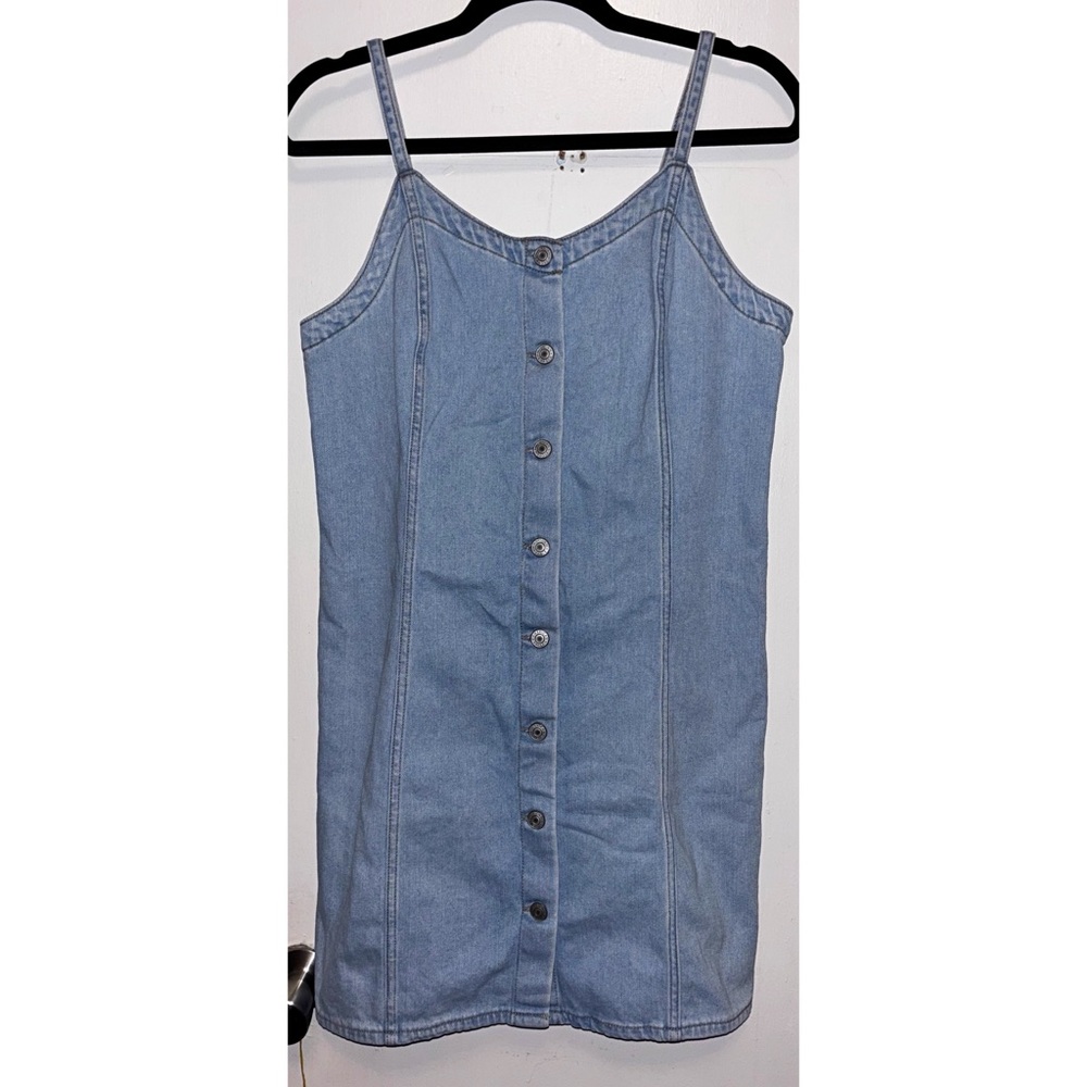 Light Wash Denim Mini Dress